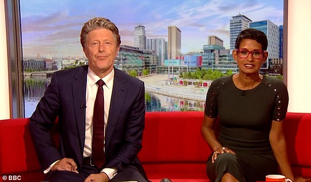 О, о, звезда BBC Breakfast Мэтт Тейлор нахально ударил Нагу в прошлом месяце после того, как ей стало скучно из-за его разговора на шоу.