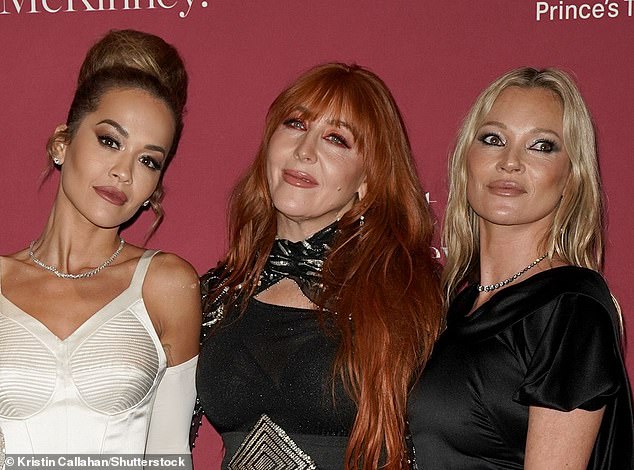 Друзья: Рита, Шарлотта и Кейт на фото на гала-концерте Prince's Trust Global Gala в апреле.