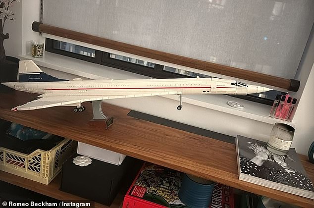 Звезда поделился впечатляющей моделью Lego Concorde, которую он построил, гордо стоящей на дубовом столе у ​​окна.