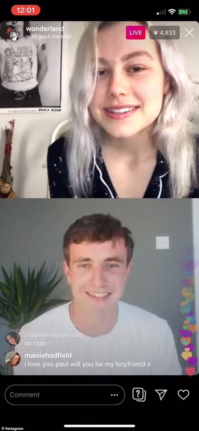 Пара взяла интервью друг у друга в журнале Instagram Live for Wonderland в мае 2020 года, и их химия была сразу очевидна, поскольку они хихикали и флиртовали друг с другом.