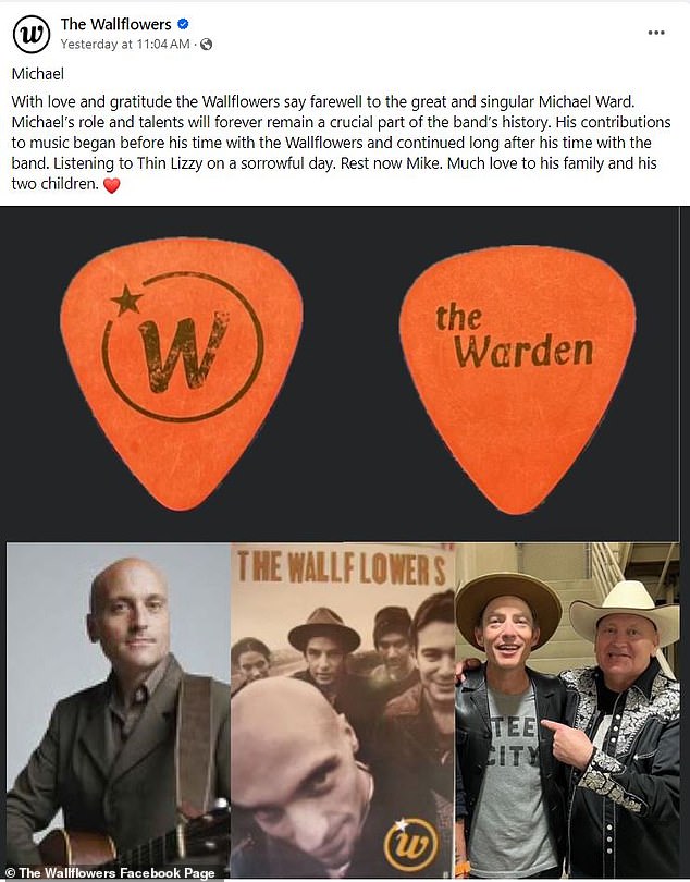 The Wallflowers написали в Facebook в среду: «Его вклад в музыку начался еще до того, как он присоединился к Wallflowers, и продолжался еще долго после его пребывания в группе.  Слушаю Thin Lizzy в скорбный день.  Отдыхай, Майк.  С большой любовью к своей семье и двум своим детям».