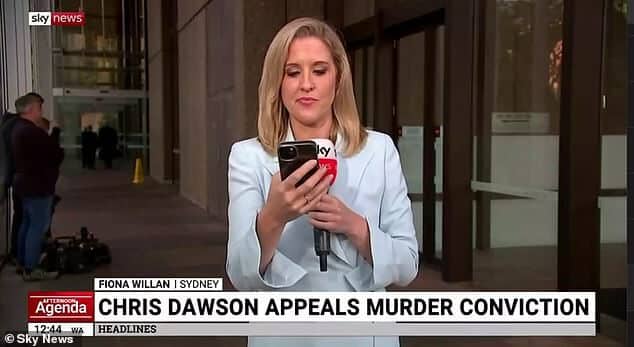 Зрители Sky News ломали голову во время трансляции дневной программы в понедельник. На фото: репортер Фиона Уиллан
