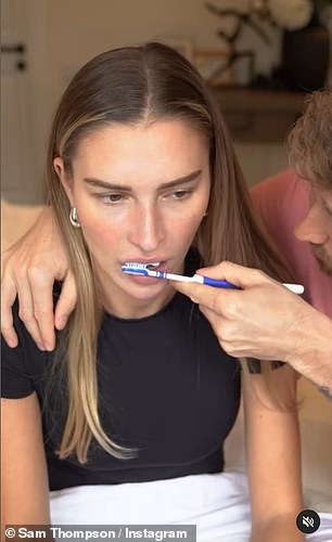 Работая с брендом зубной пасты Sensodyne, Сэм поделился рекламой в своем Instagram, заявив, что он «просто большой добряк» и «нет ничего плохого в том, чтобы быть чувствительным».
