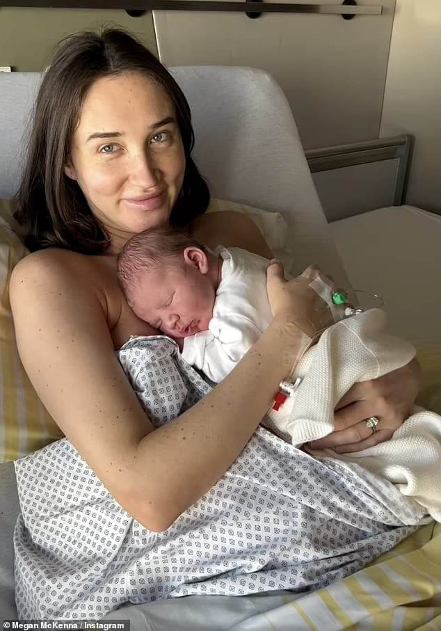 32-летняя Меган МакКенна родила своего первого ребенка, мальчика, о чем она сообщила в Instagram в среду.