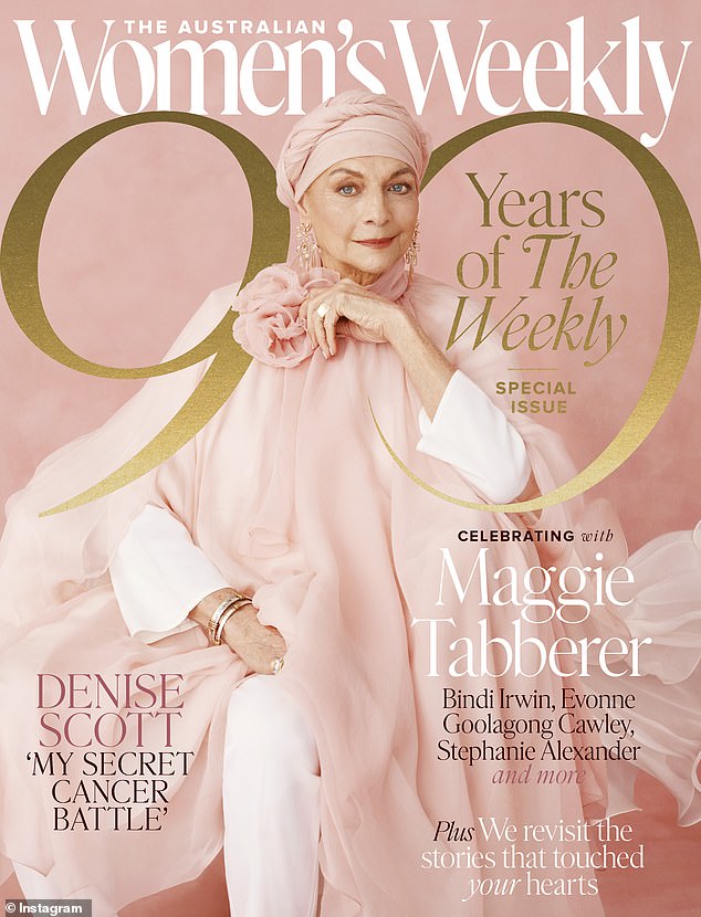 Табберер позировала для обложки журнала Women's Weekly в возрасте 86 лет в декабре прошлого года. Она была редактором отдела моды Weekly в течение 15 лет.