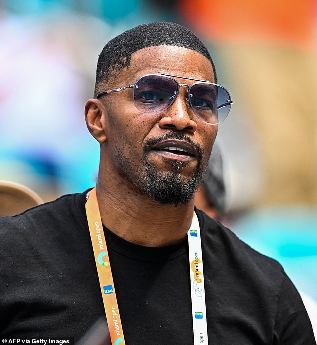Джейми на фото в марте 2023 года, за месяц до госпитализации, на Miami Open.