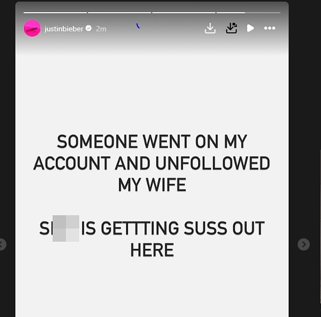 Говоря о своих историях в Instagram, хитмейкер Бэби написал своим поклонникам: «Кто-то зашел на мой аккаунт и отписался от моей жены. Дерьмо здесь разбирается'