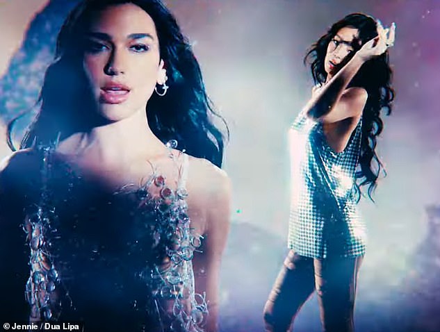 29-летняя певица сотрудничала с 29-летней певицей Blackpink Дженни (справа) в работе над своим новым сольным треком, и они вместе снялись в клипе, вдохновленном диско.